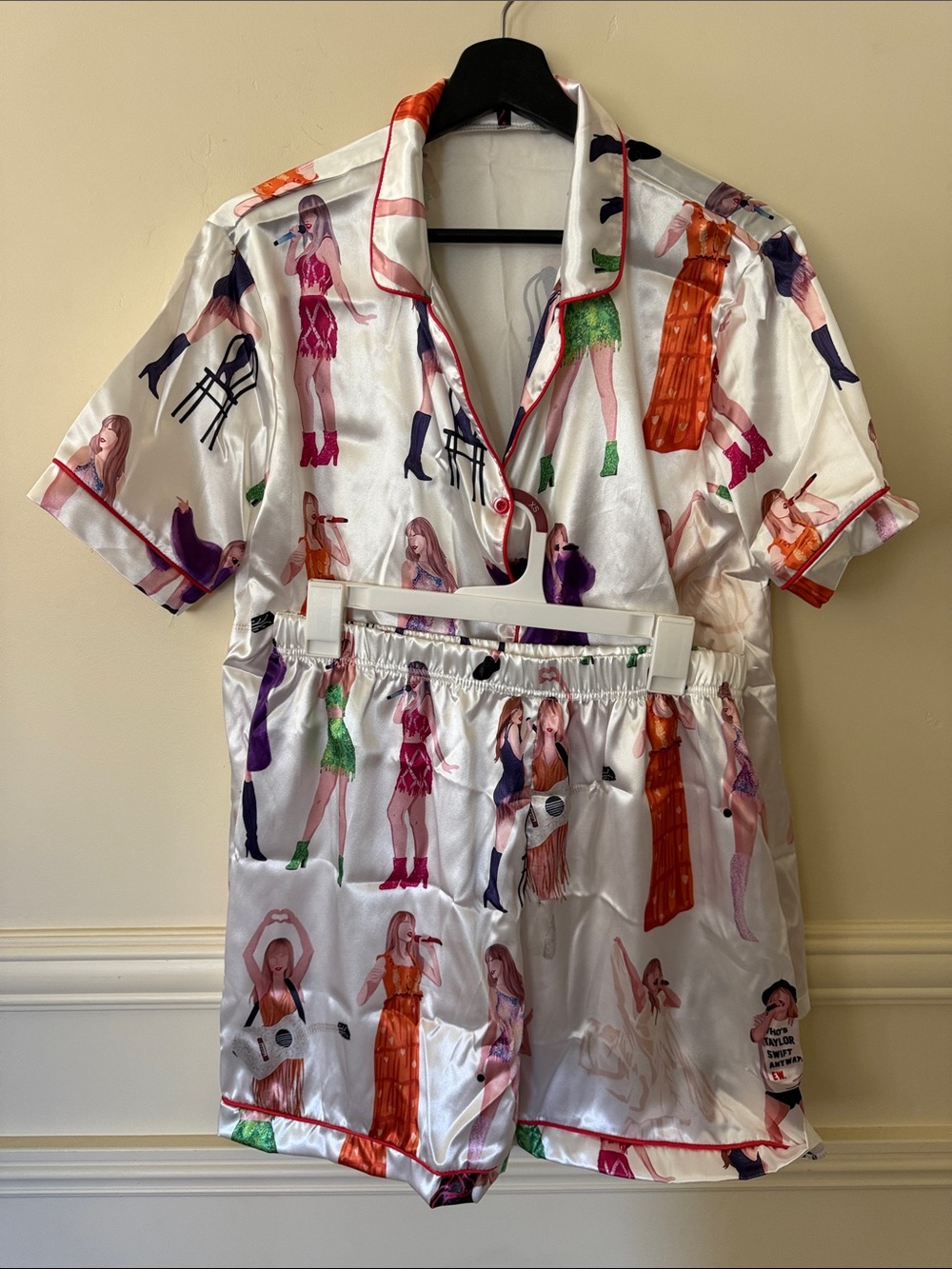 Taylor Swift Pajama Shorts Set Eras Tour Swifty Size M NWOT